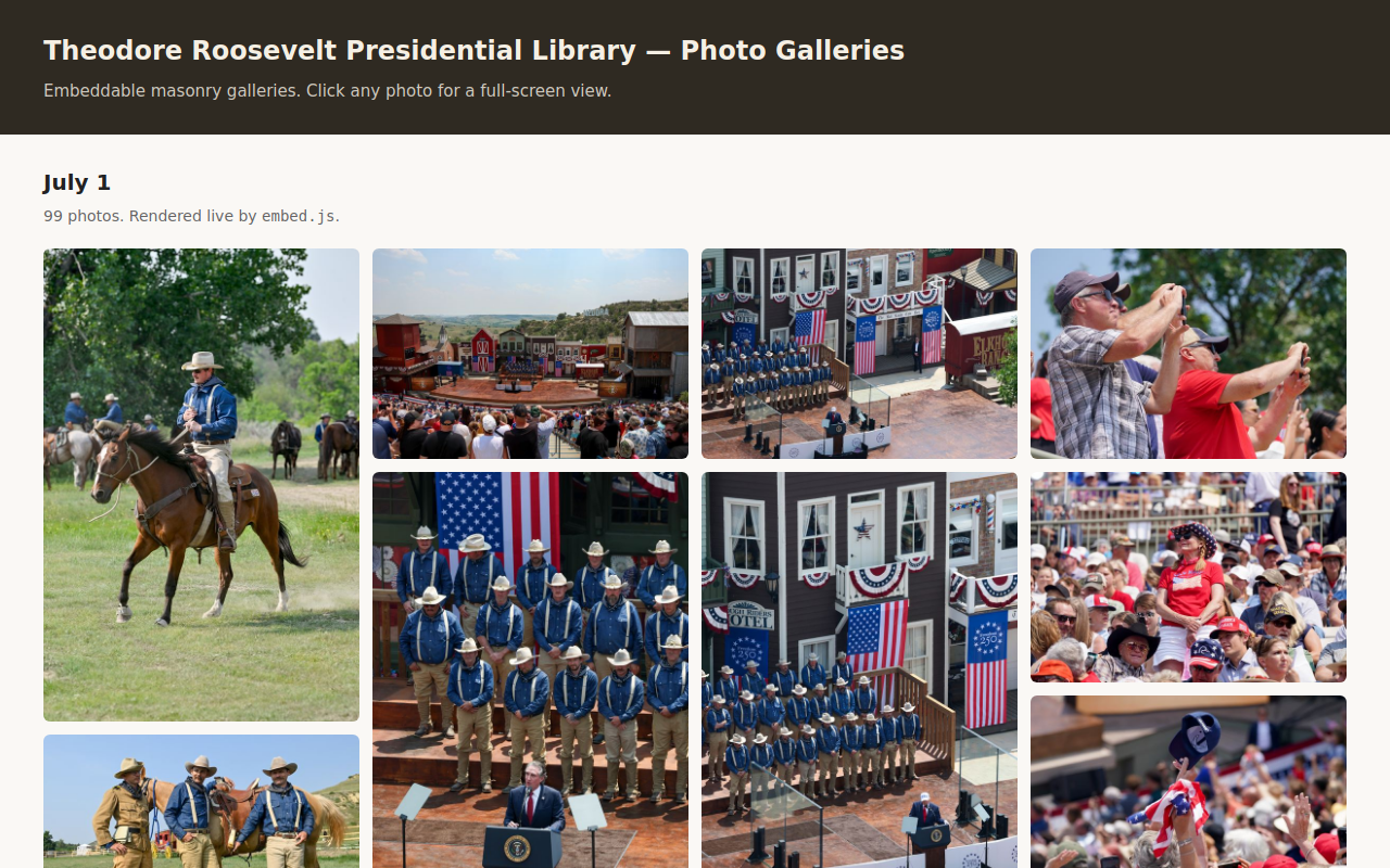 Screenshot of Photo Gallery