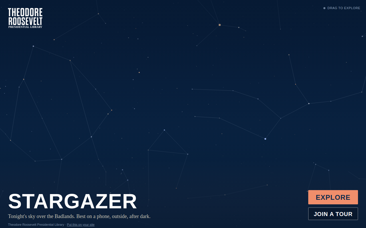 Screenshot of StarGazer
