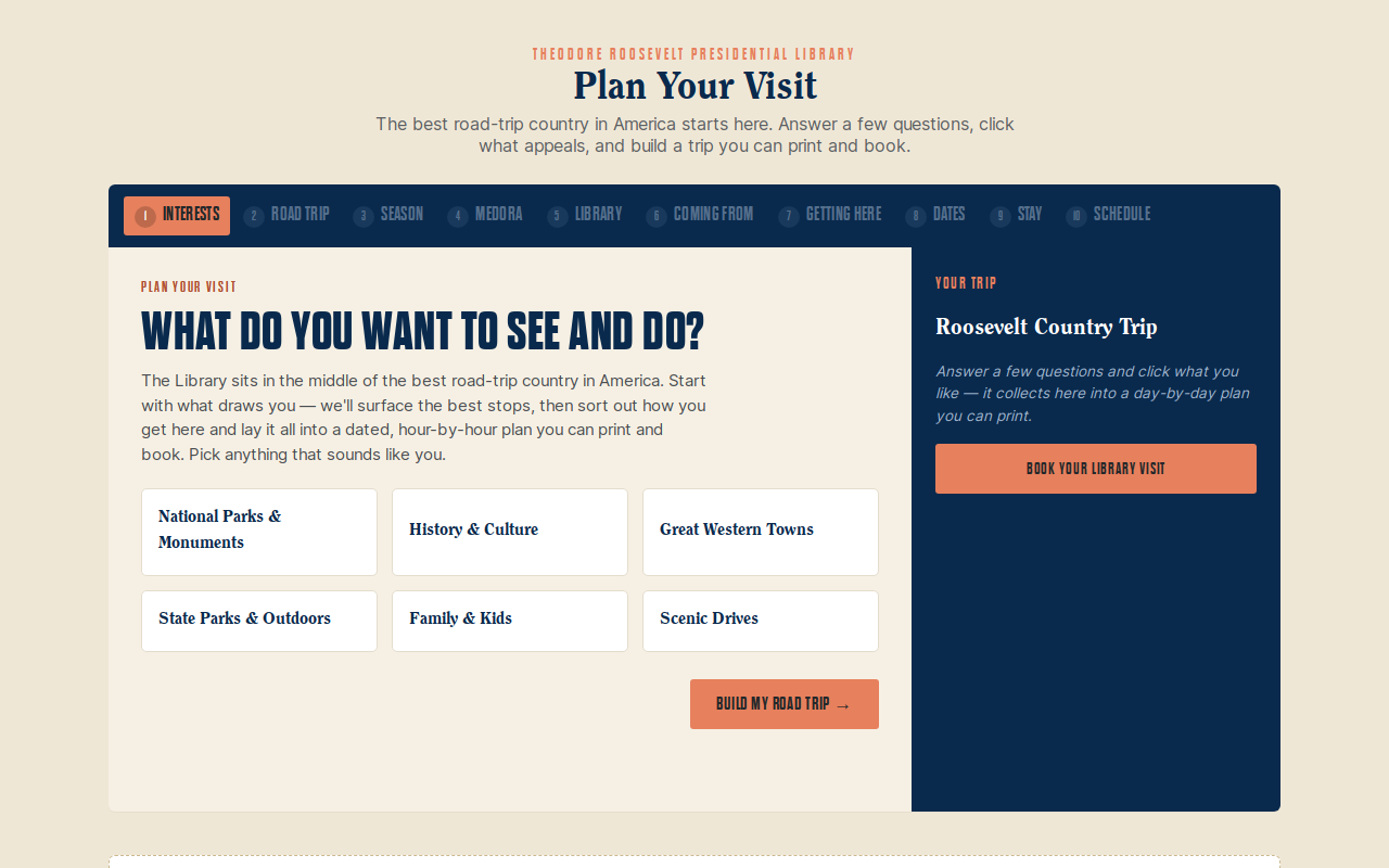 Screenshot of Trip Planner
